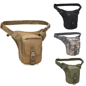 Motociclista Táctico Cintura Caída Pierna Muslo Bolso Exterior Cadera Cinturón Fanny Pack - Imagen 1 de 10