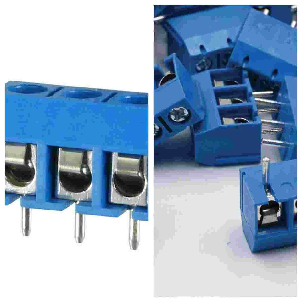 KF301-3P 3Pin Copper Pitch PCB Mount Screw Terminal Block Connectors(5.08mm ) - Image 1 of 3