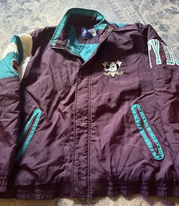 Vintage Anaheim Mighty Ducks Starter Jacket XL 90s Custom RARE Disney - Picture 1 of 19