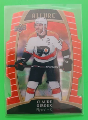 2019-20 UD CLAUDE GIROUX ALLURE ORANGE SLICE NHL HOCKEY CARD #17 (192/199) SP - Image 1 of 2
