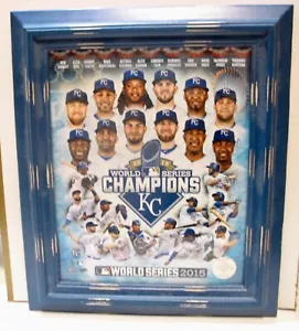 2015 KC Royals world champion series framed print 11" x 12.5" - Picture 1 of 1
