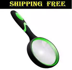 10X Shatterproof Magnifying Glass 10X Large Handheld Magnifying Glass for Senior - Picture 1 of 7