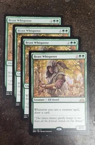 4x Beast Whisperer rare creature card - Guilds of Ravnica - NM/VG - Picture 1 of 1