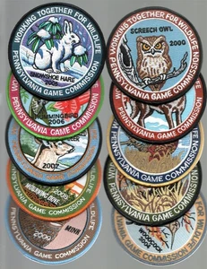 2000-2009 PA GAME COMM WORKING TOGETHER FOR WILDLIFE 10 JAHRE PATCHS ORGINAL NEU - Bild 1 von 4