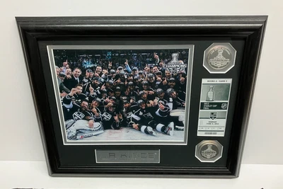 Los Angeles Kings 2012 Stanley Cup Champions 8x10 Framed Photo with 2 Coins - Image 1 of 4