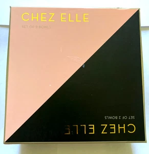 Rosanna Chez Elle Set 2 Ciotole Esagonali Porcellana Blush Rosa - Nuove con Scatola - Foto 1 di 4