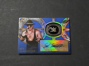 WWE 2018 Topps Sgt. Slaughter Hall Of Fame Ring Autograph 25/25 Signed - Picture 1 of 11