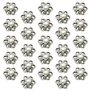 100 Pcs Flower Hat Pendant Mini Charms for Jewelry Making Pendants Alloy - Picture 1 of 12