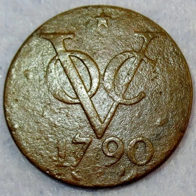 Large 2 Penny Certificate of Authenticity 1790 New York Penny VOC Dutch Colonial - Image 1 of 4