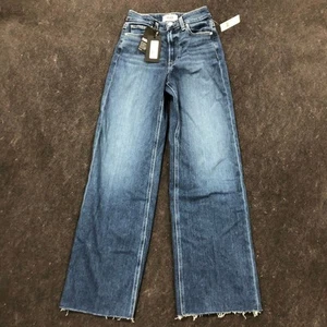 PAIGE Anessa High-Rise Wide-Leg Jeans Women's Size 24 Arpeggio - Picture 1 of 9