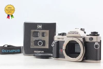 【NEUWERTIG + Griffgurt】 Olympus OM-4 Ti Titan Silber analoge Spiegelreflexkamera Gehäuse aus Japan - Bild 1 von 4