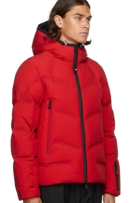 Moncler GrenobleRed Down ArcesazJacket GOOSE DOWN JACKET 4/L LARGE - Image 1 of 4