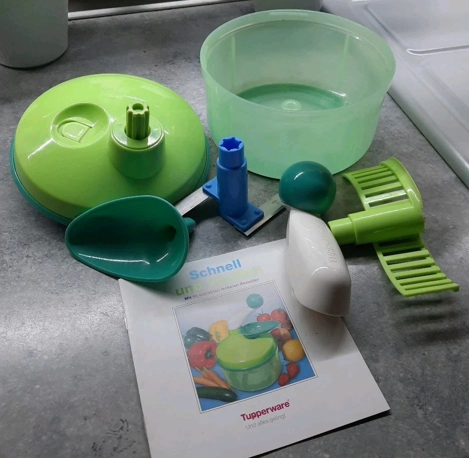 Tupperware  Quickchef  Quick Chef  Grün  1,3L Zerkleinerer Rühren  Mixen - Bild 1 von 1