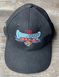 Rare 2000 Jacksonville Jaguars AFC Championship Game Zkapz Leather Strap Hat Cap - Picture 1 of 10