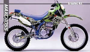 Kit de calcomanía KAWASAKI KLX250 SR/E/R/D-Tracker 1993 - 2004 Maxcross Graphics FOS1 - Imagen 1 de 3