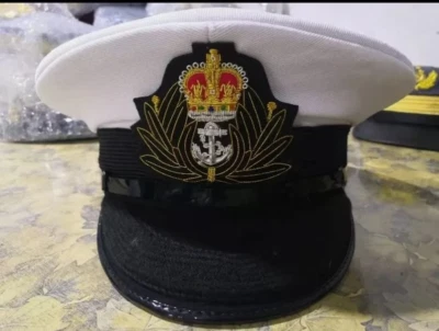 Gorra visera capellán de la Marina Real Británica anterior a 1974 todas las tallas disponibles Foto 1 de 4