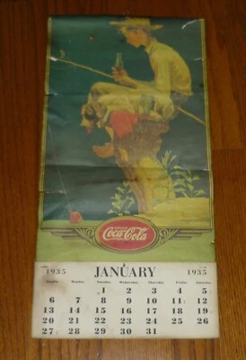 1935 Drink Coca-Cola calendar Norman Rockwell art, 1990 release - Image 1 of 4