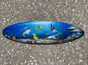 MARLIN MAHI AIR SPAZZOLATO PARETE ARTE ISOLA DECORAZIONE CASA TIKI BAR PATIO TROPICALE - Foto 1 di 1