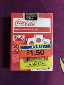 New Sealed Coca-Cola Playing Cards Coke Bicycle Playing Card Company - Picture 1 of 2