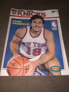 1983 NEW YORK KNICKS BASKETBALL PROGRAM v GOLDEN STATE WARRIORS Ernie Grunfeld - Picture 1 of 6