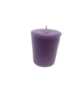 Pure Natural Beeswax Purple Votive Candles 12 Pack - Picture 1 of 1