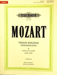 Mozart Violin Sonatas Book2.k.296,k376-380,k402,k403 with piano - Picture 1 of 2