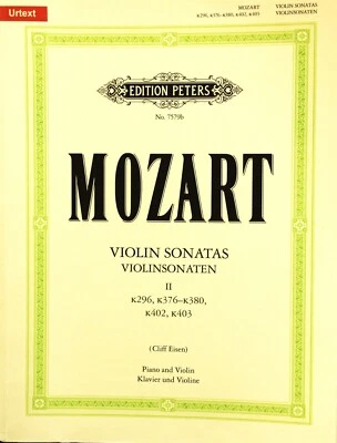 Mozart Violin Sonatas Book2.k.296,k376-380,k402,k403 with piano - Image 1 of 2