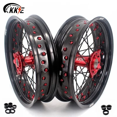 KKE 17 英寸 Supermoto 车轮轮轮辋适合本田 CRF250RX CRF450X CRF450L 450RL — 第 1/4 张图片