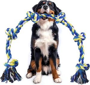 EXTRA Dog Rope Toy for Large Dogs - 42In 108Cm 6-Knots Indestructible Dog Rop... - Picture 1 of 1