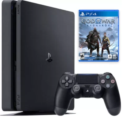 NEW Sony PlayStation 4 Slim 1TB God of War Ragnarok Bundle - Image 1 of 4