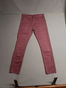 Levi's 508 Jeans Mens 30x32 Burgundy 5-pocket Selvedge Denim EUC 👌 - Picture 1 of 13