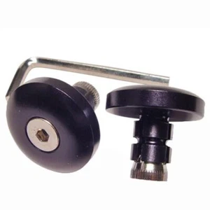 2x JMP Motorrad Lenkerenden Aluminium schwarz 13mm, Kopfmaß 9x32 mm - Bild 1 von 1