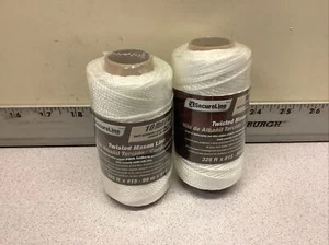 2-Pack SecureLine 325’ x #15 Twisted Mason Line, White 10lb Working Load - Picture 1 of 5