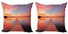 Ambesonne Nature Garden Cushion Cover Set of 2 for Couch and Bed in 4 Sizes