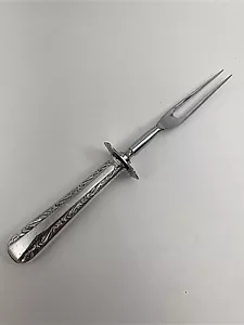 Sterling Silver .925 9" Carving Meat Fork - Picture 1 of 8