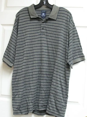 PEBBLE BEACH Men's Striped Golf Polo Short Sleeve Cotton Shirt Top Size XL - Image 1 of 4