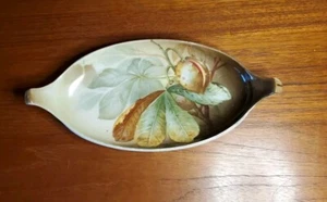 RS Tillowitz Porcelain Celery Relish Boat Dish With Chestnut Pattern Germany - Picture 1 of 4