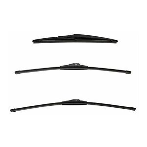 Tech & Exact Fit Windshield Wiper Blade Front & Rear 3pc Set