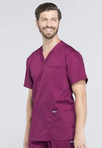 Cherokee Revolution Men's Size S M L 2X 5X V-Neck Scrub Top WW670 - Picture 1 of 16