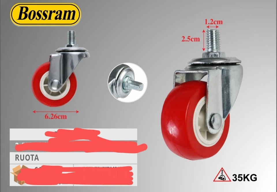 10 Ruote Carrello - Immagine 1 di 1