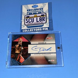 Christopher Daniels 19/25 Autograph TNA Impact! & SCU Pin AEW ROH WWE WWF NJPW - Picture 1 of 6