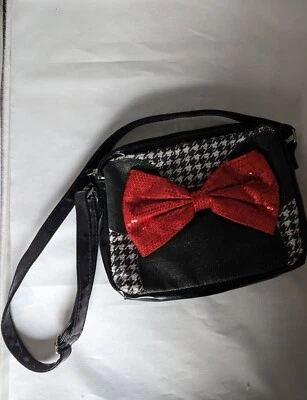 Bolso Cartera Minnie Mouse Rojo Lazo Blanco Negro Disney Store Foto 1 de 4