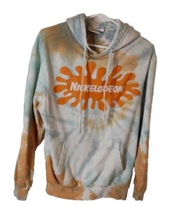 Nickelodeon Hoodie Men’s Small Logo On Chest Multicolofr Tie Dye size xs - Picture 1 of 5