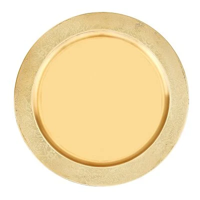 Placa Cargador Llanta Grabada Holandesa Antigua 13" (Juego de 6), Cobre Foto 1 de 3