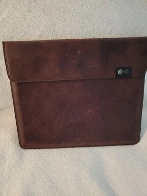 Bolso/manga de cuero Geniune Fossil Buffalo para lector electrónico tableta iPad NUEVO - ¡era $85! Foto 1 de 4