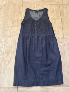 J. Crew Size 10 Women’s Knee Length Sleevless Blue Jean Dress - Picture 1 of 6