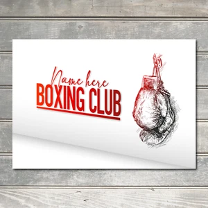 PERSONALISED Custom Boxing Club Sign Boxer Sport Metal Plaque Gift Wall Decor - Picture 1 of 1