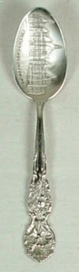 HIGH SCHOOL OLEAN NEW YORK STERLINGSILBER SOUVENIRLÖFFEL MONOGRAMM - Bild 1 von 4