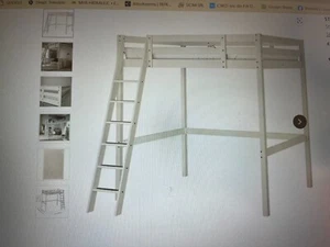letto soppalco ikea STORÅ Struttura per letto a soppalco, nero, 140x200 cm - Foto 1 di 3