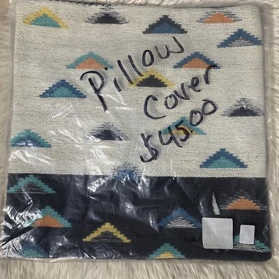 Pottery Barn Modern Baby Triangle Sham 18”x 18” Multicolor NIP 013 - Image 1 of 3